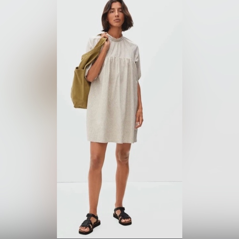 Everlane The shirred mini dress with pockets 
NWOT